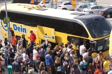 Sperrgepäck und Fahrrad im Fernbus