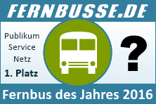 Fernbus des Jahres 2016: Siegel Gesamtsieger